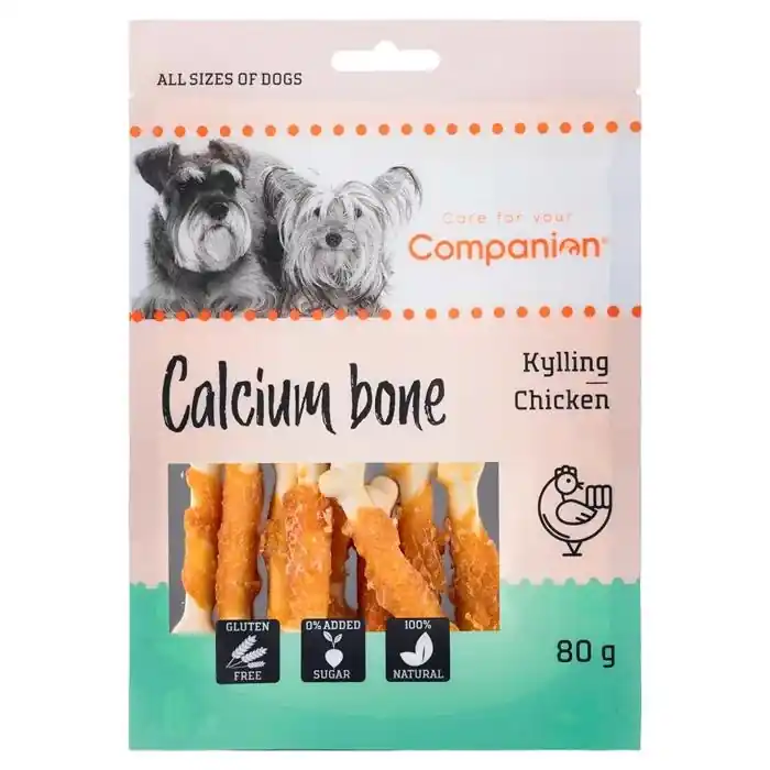 Erbjudandepris Companion Calcium Bone Små Inlindade Tuggben Med Kyckling 80g